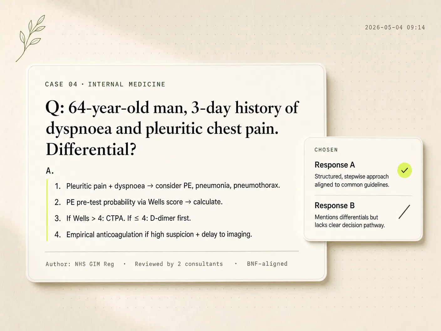 Clinical Training Data